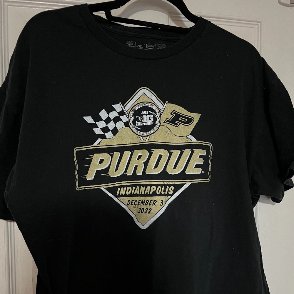 Purdue Big Ten Football Championship 2022 T Shirt; XL